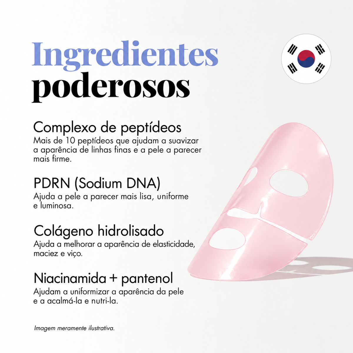 Máscara com Colágeno + PDRN