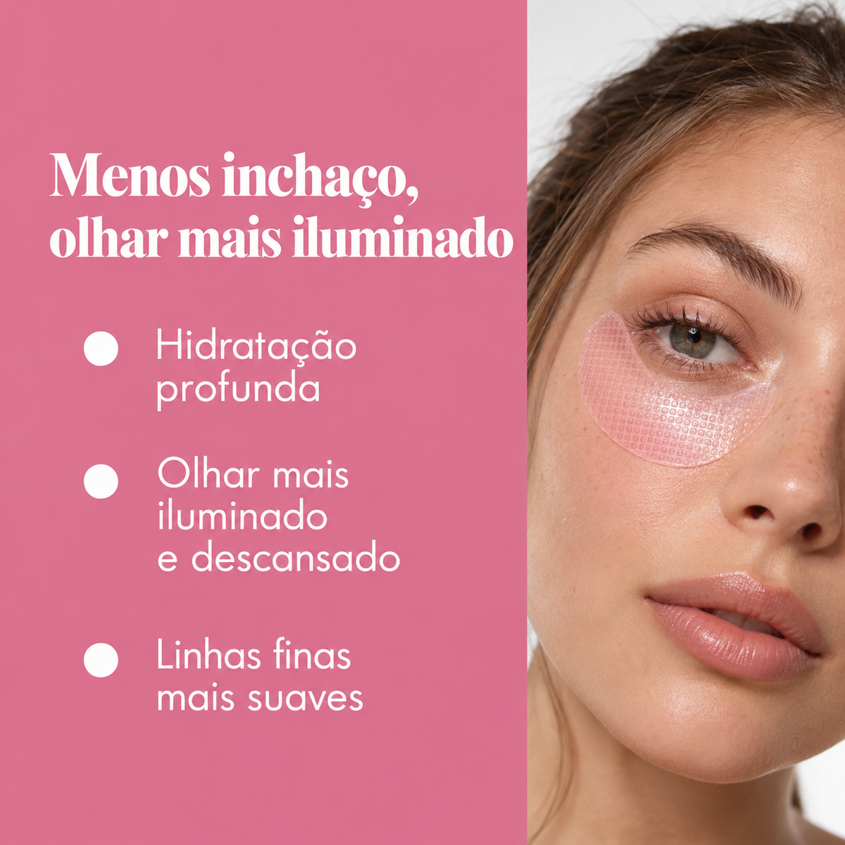 Adesivos para revitalizar a área dos olhos