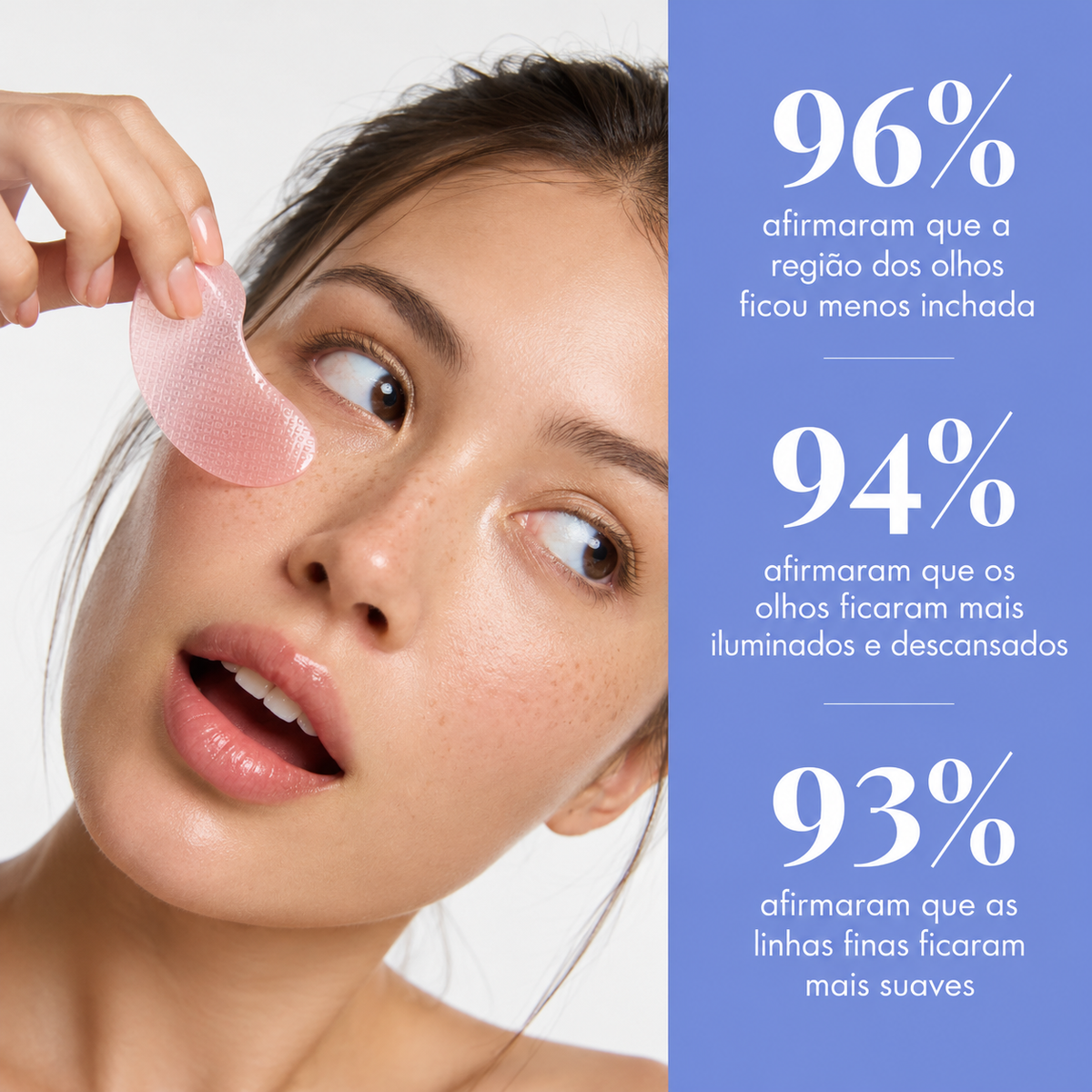 Adesivos para revitalizar a área dos olhos